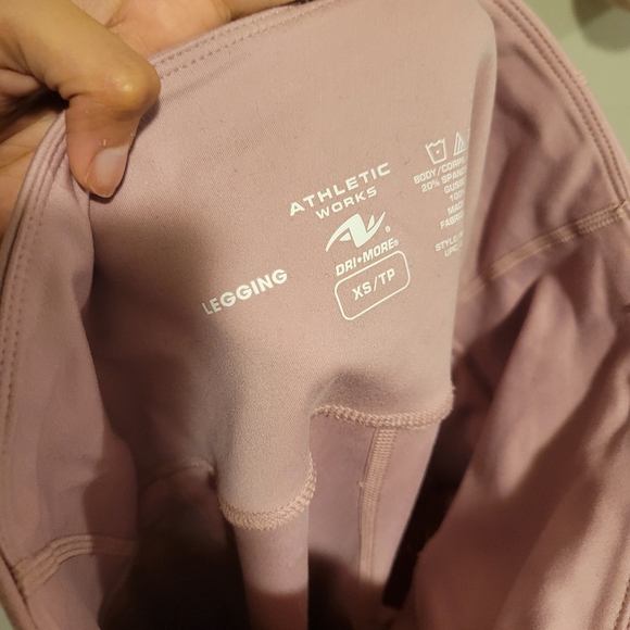 Unused Athletic Works Leggings Light Dusty Pink Size XS - Picture 2 of 2